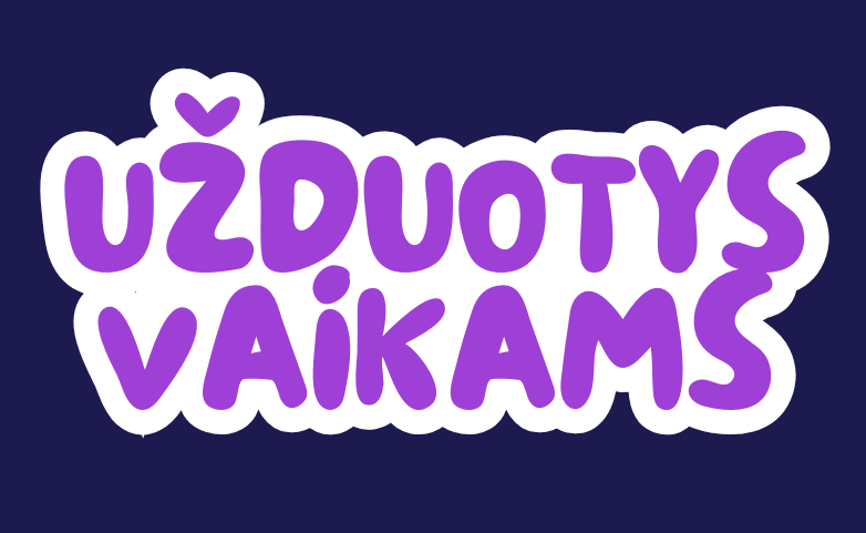 Užduotys vaikams