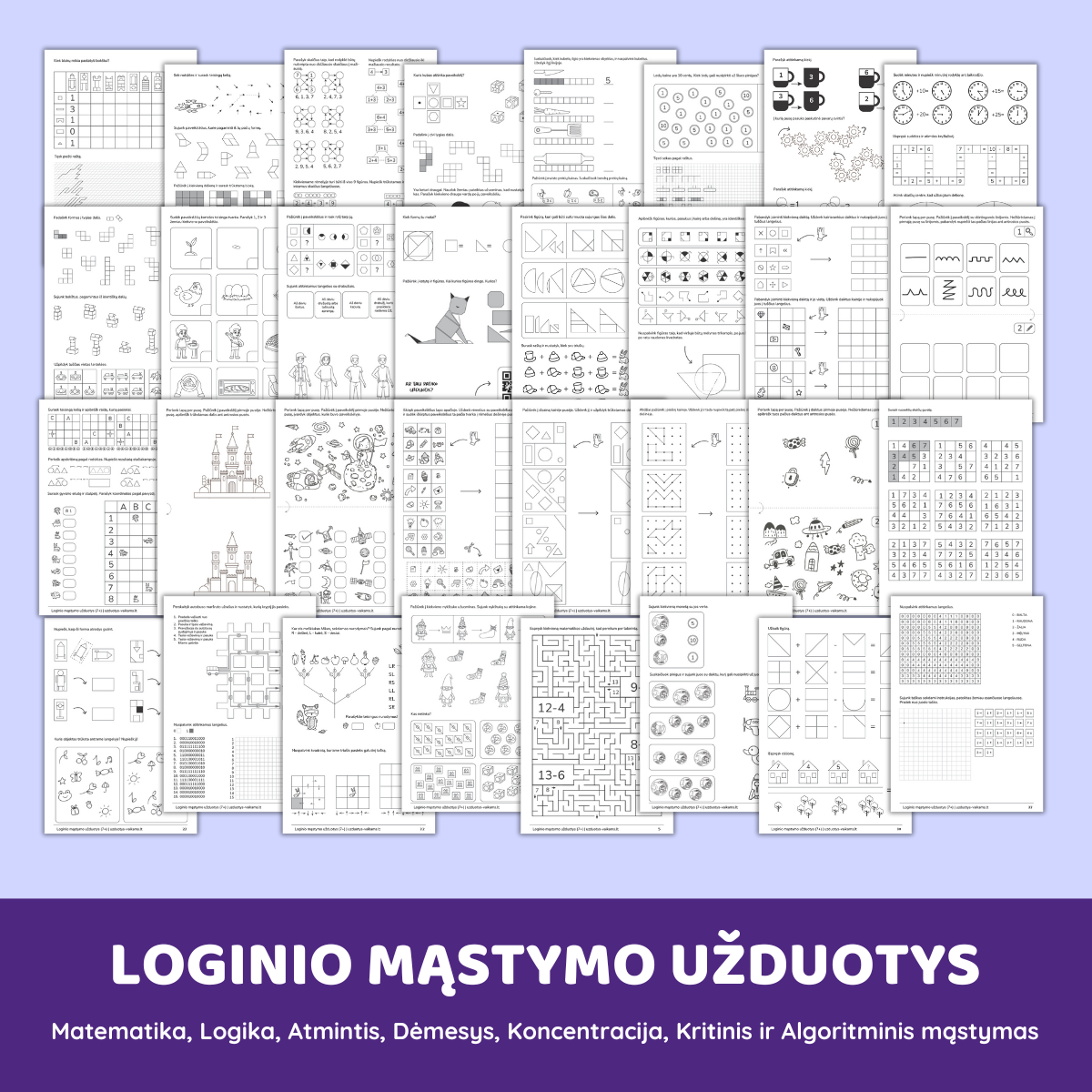 Loginio mąstymo užduotys (7+ metai) Loginio mąstymo užduotys (7+ metai) - Image 2