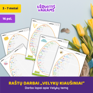 Raštų darbai „Velykų kiaušiniai“