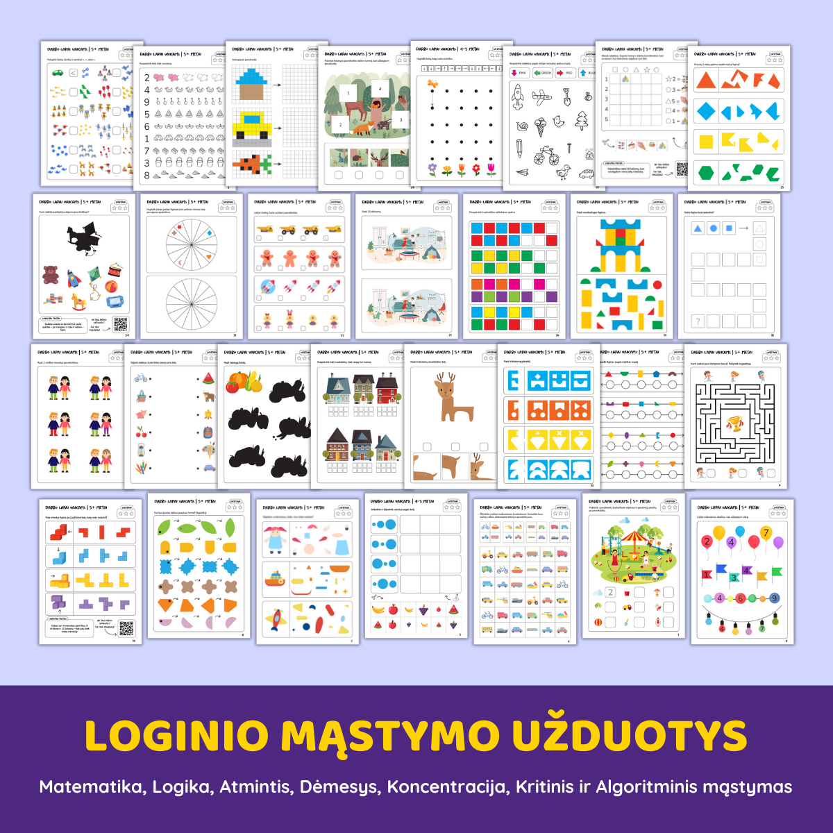 Loginio mąstymo užduotys (5+ metai) Loginio mąstymo užduotys (5+ metai) - Image 2