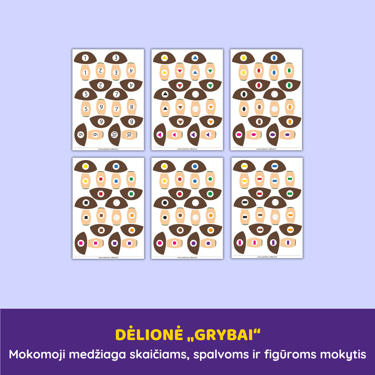 D lion Grybai Su Skai iais Spalvomis Ir Fig romis U duotys Vaikams D lion Grybai Su Skai iais Spalvomis Ir Fig romis U duotys Vaikams