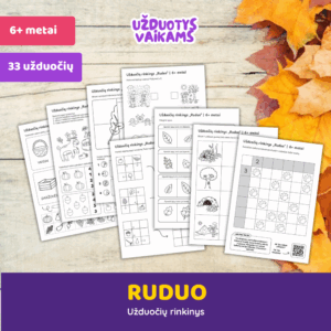 Užduočių rinkinys „Ruduo“ | 6+ metai