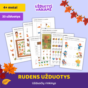 Užduočių rinkinys „Ruduo“ | 4+ metai